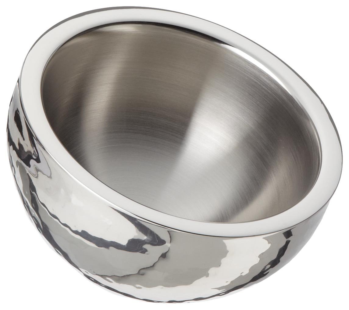 72681 Hammered Dual Angle Bowl, Doublewall, 6 In.