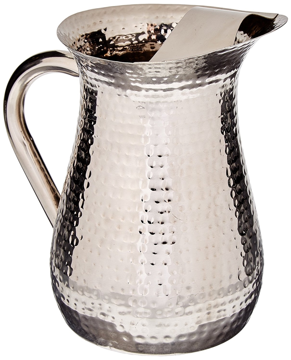 Hammered Pitcher With Ice Guard, 72 Oz.
