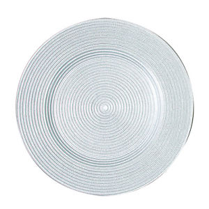 31142 Rope & Metallic Silver Chargers Plate - Set Of 4