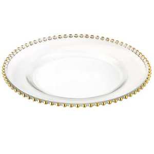 31171 Bead Chargers Plate, Gold - Set Of 4