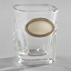 32072 2 Oz Shot Glass With Engravable Plate
