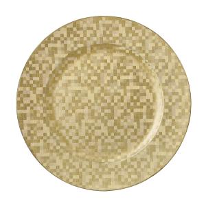 32124 Mosaic Chargers Plate, Gold - Set Of 4