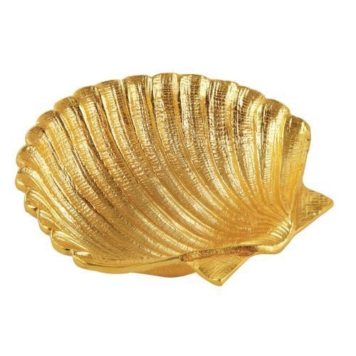 70011 5.5 X 5.75 X 2 In. Gold Shell Dish