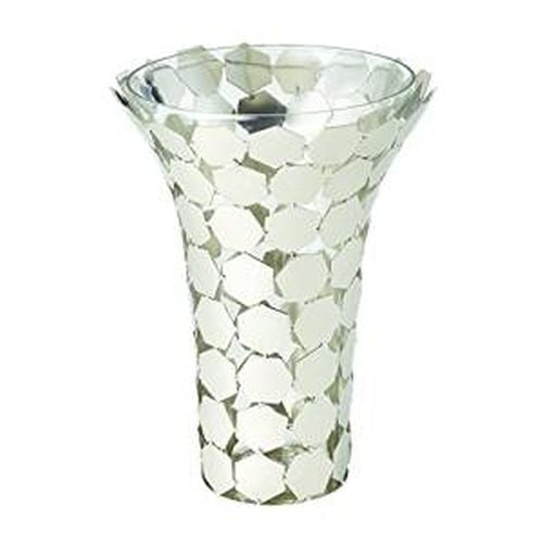 72444 10 In. Hex Pattern Flower Vase