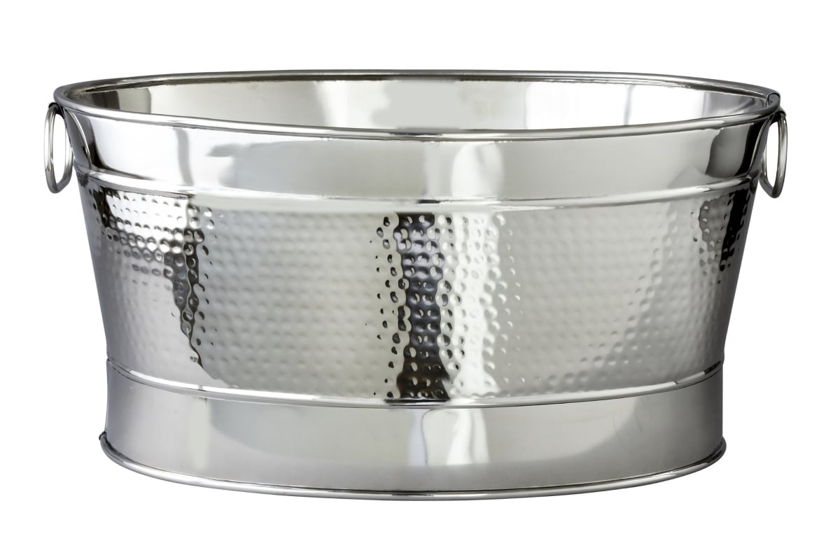 72623 20.5 X 14 X 9 In. Hammered Oval Party Tub