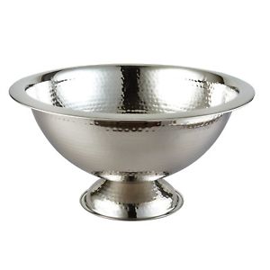 72638 15 In. & 3 Gal Hammered Punch Bowl