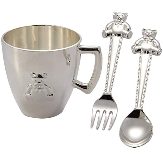 80493 Bear Baby Cup- Spoon & Fork Set