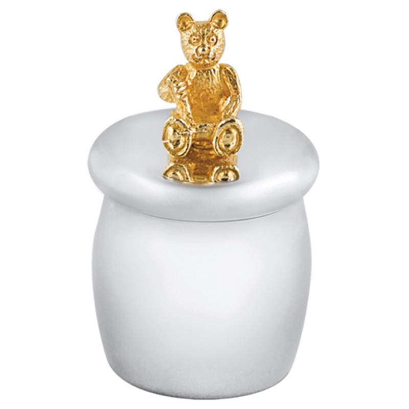 80564 Silver & Gold Plated Bear First Tooth