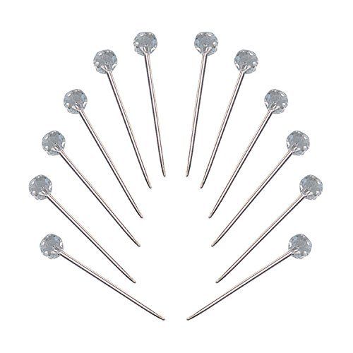 87593 Silver Plated Martini Picks With Crystal - Set Of 12