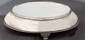 89893 20 X 15.5 In. Round Cake Plat. With Base