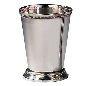 90471 4.5 In. Stainless Steel Beaded Mint Julep Cup