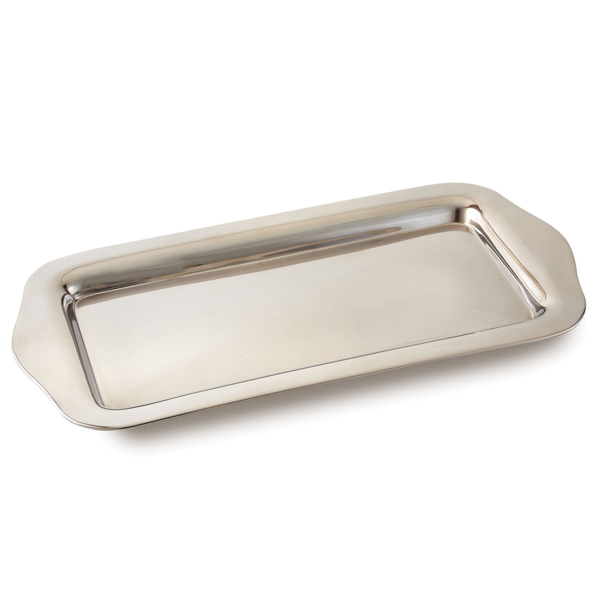 72387 15 X 7.5 In. Amenity Stainless Steel Rectangular Serving Tray, Silver