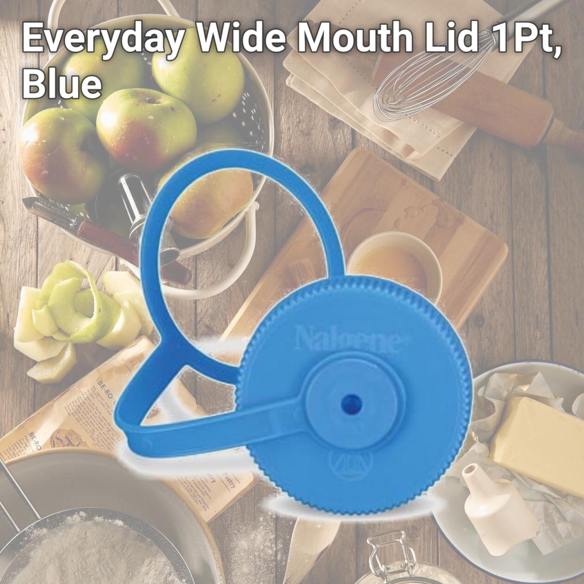 Picture of Everyday Wide Mouth Lid 1Pt, Blue