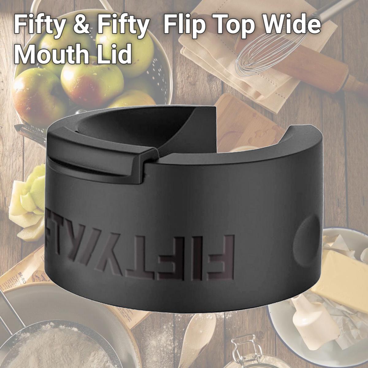 Picture of Fifty & Fifty 568151 Flip Top Wide Mouth Lid