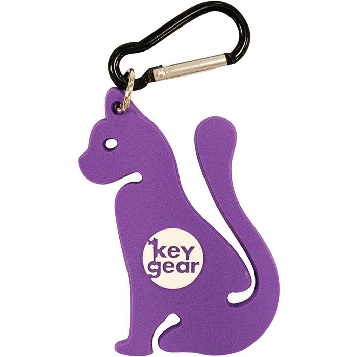 Key Gear 373247 Cord Cat Key Chain, Purple