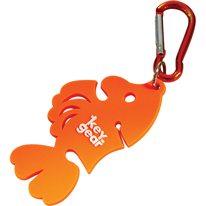 Key Gear 373244 Cord Fish Key Chain, Orange