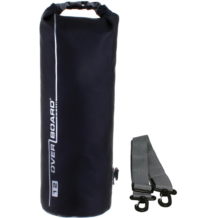 418511 12 Litre Waterproof Dry Tube Bag, Black