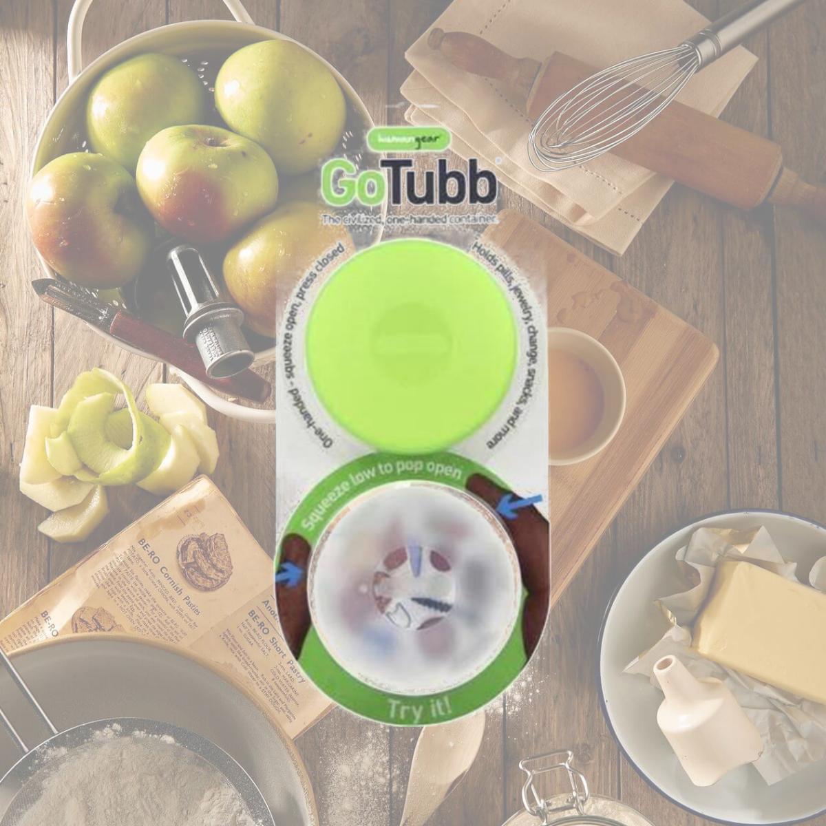 Picture of Humangear 340509 Large Gotubb Containers, Clear & Green - Pack of 2