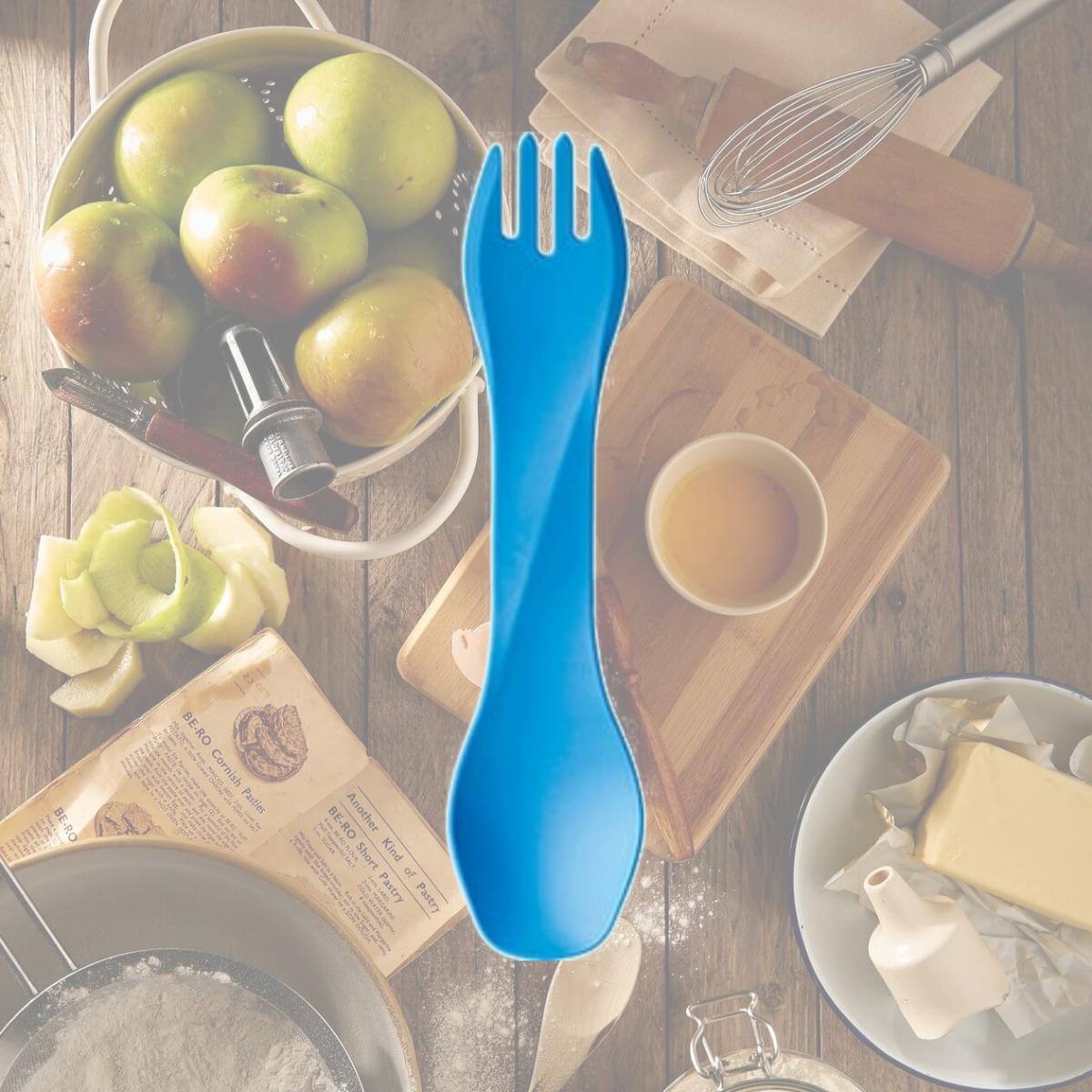 Picture of Humangear 700125 Gobites Uno Spork, Light Blue