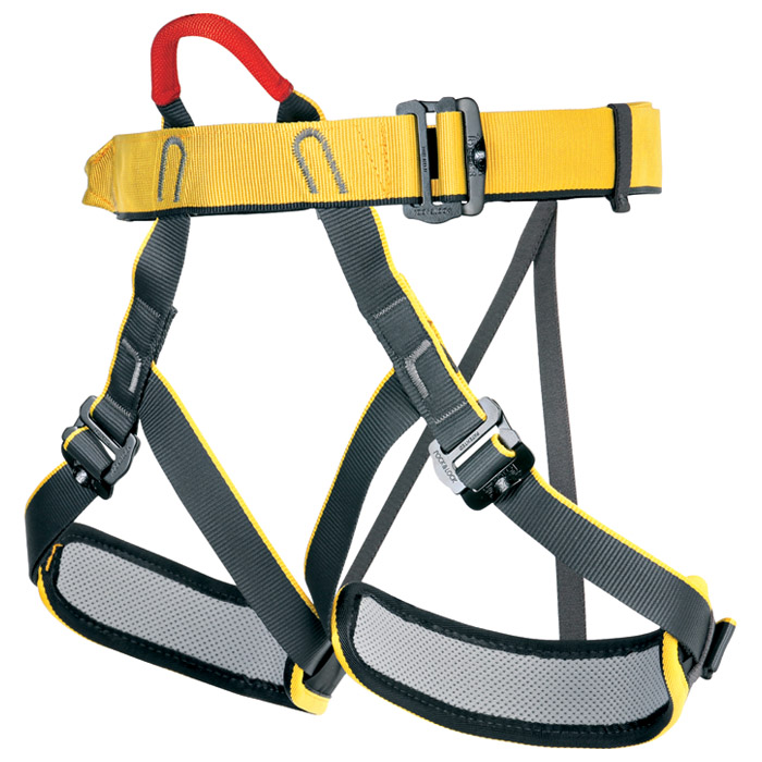448490 Top Padded Harness, Yellow & Black