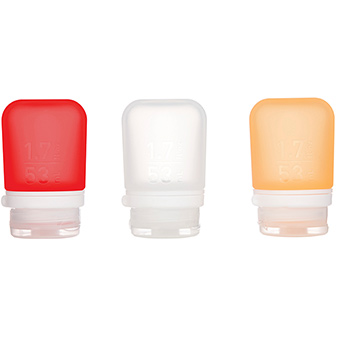 772141 1.7 Oz Small Gotoob Plus Squeeze Bottle - Clear, Red & Orange - Pack Of 3
