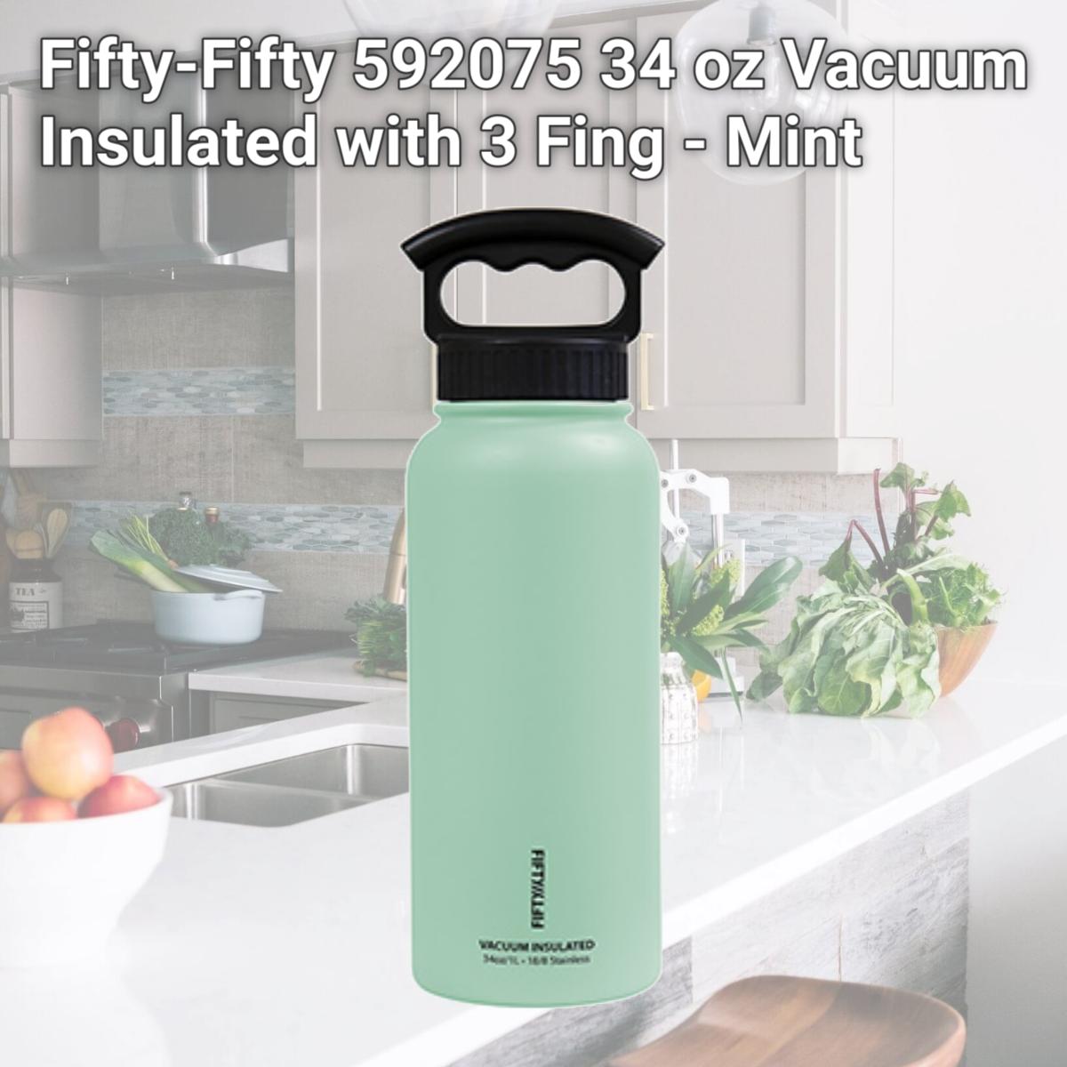Picture of Fifty-Fifty 592075 34 oz Vacuum Insulated with 3 Fing - Mint