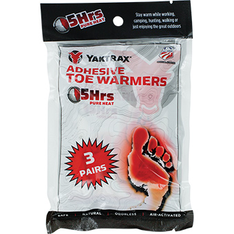 180024 Adhesive Toe Warmer - Pack Of 3