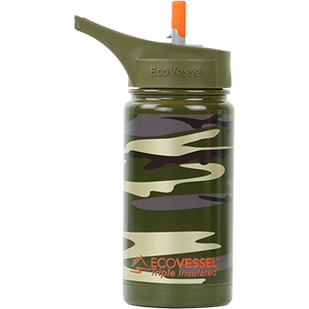 734059 13 Oz Stainless Stell Frost Kids Insulated Bottle - Camouflage