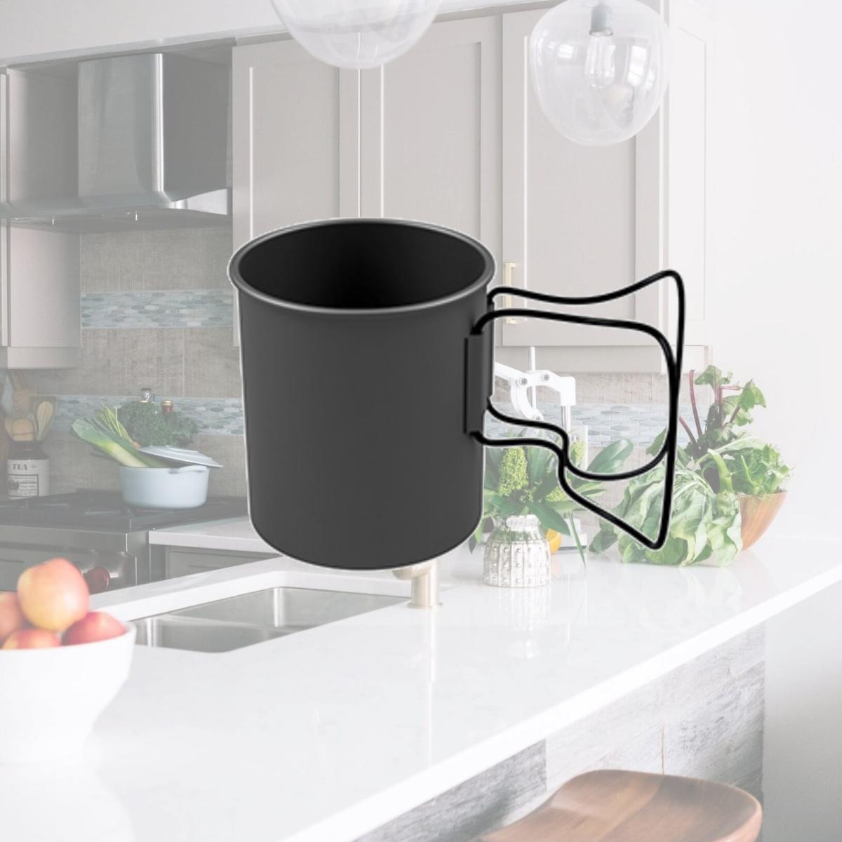 Picture of Olicamp 116750 Space Saver Mug - Grip - Black