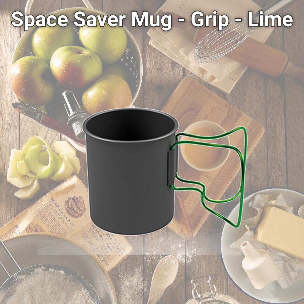 Picture of Olicamp 116752 Space Saver Mug - Grip - Lime