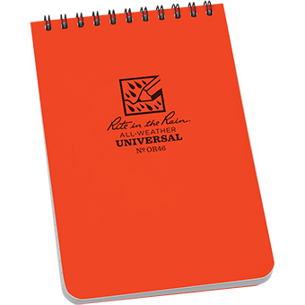359978 Tactical Orange Notebook - 4 x 6 in.