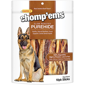 UPC 076158210035 product image for 780379 Chomp Ems Purehide Sticks - Pack of 10 | upcitemdb.com