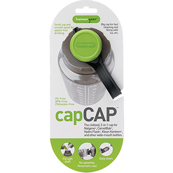 340470 2.0 Capcap Water Bottle, Green & Gray