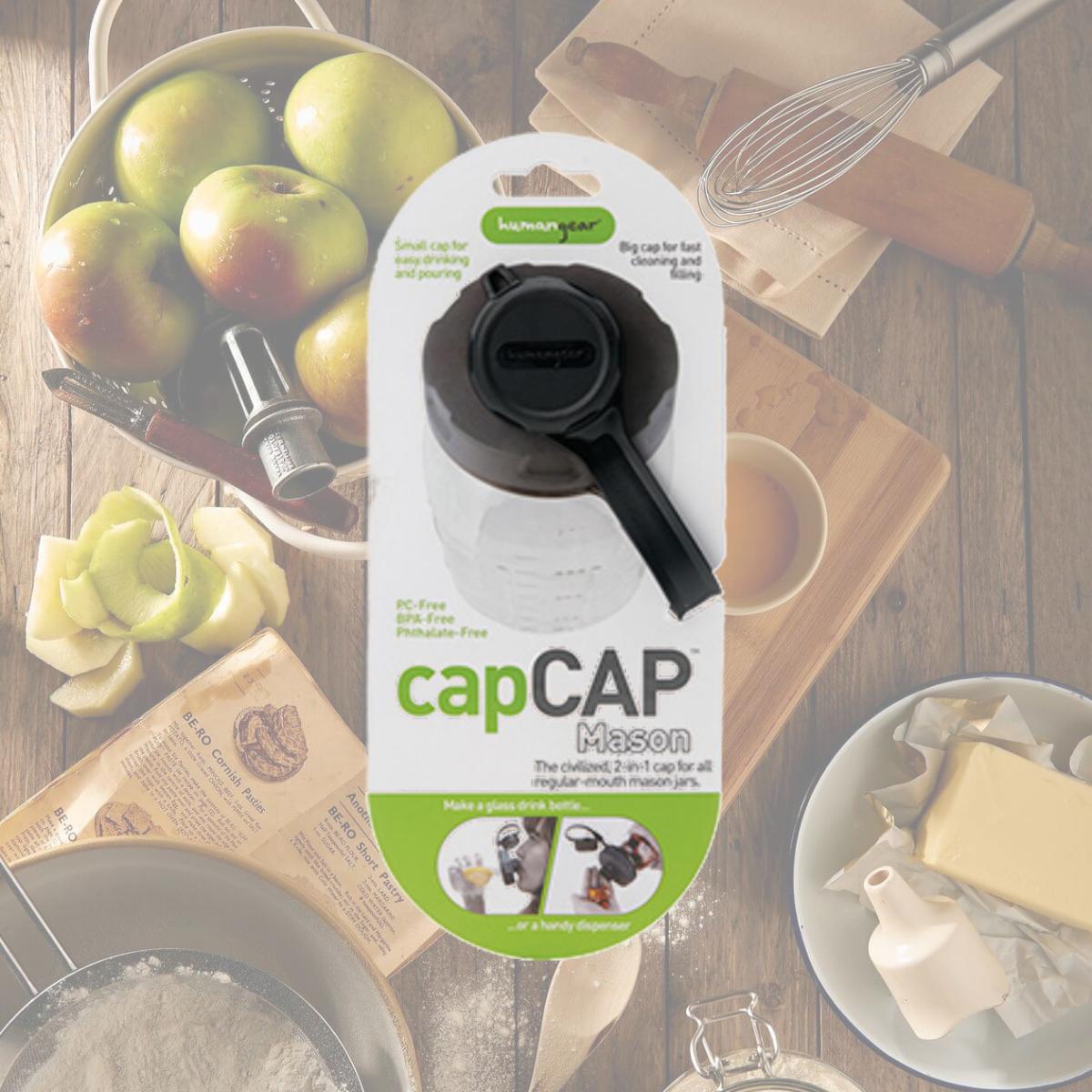 Picture of Humangear 340472 2.0 Capcap Water Bottle, Black & Gray