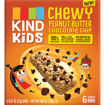 250756 Kids Peanut Butter Choco Chip Bar