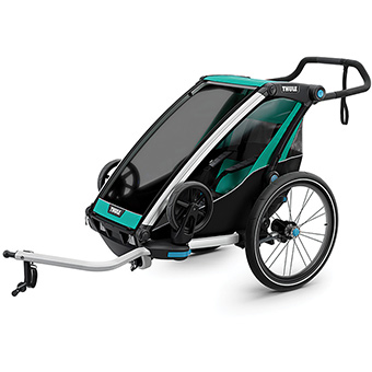791203 Chariot Cross Lite 1 Child Stroller, Blue
