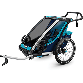 791201 Chariot Cross 1 Child Stroller, Blue