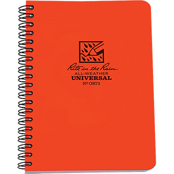 359976 4.62 X 7 In. Spiral Notebook, Orange