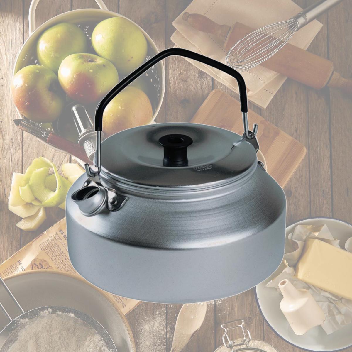 Picture of Trangia 328071 0.9 Litre Aluminum Kettles with Stainless Side Knob