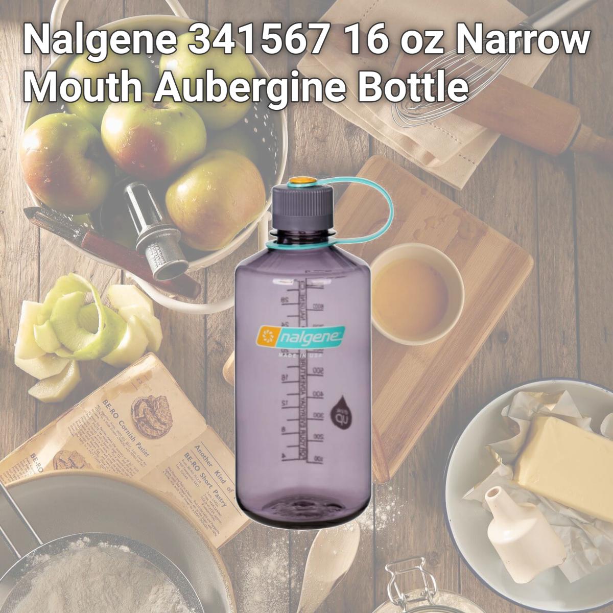 Picture of Nalgene 341567 16 oz Narrow Mouth Aubergine Bottle
