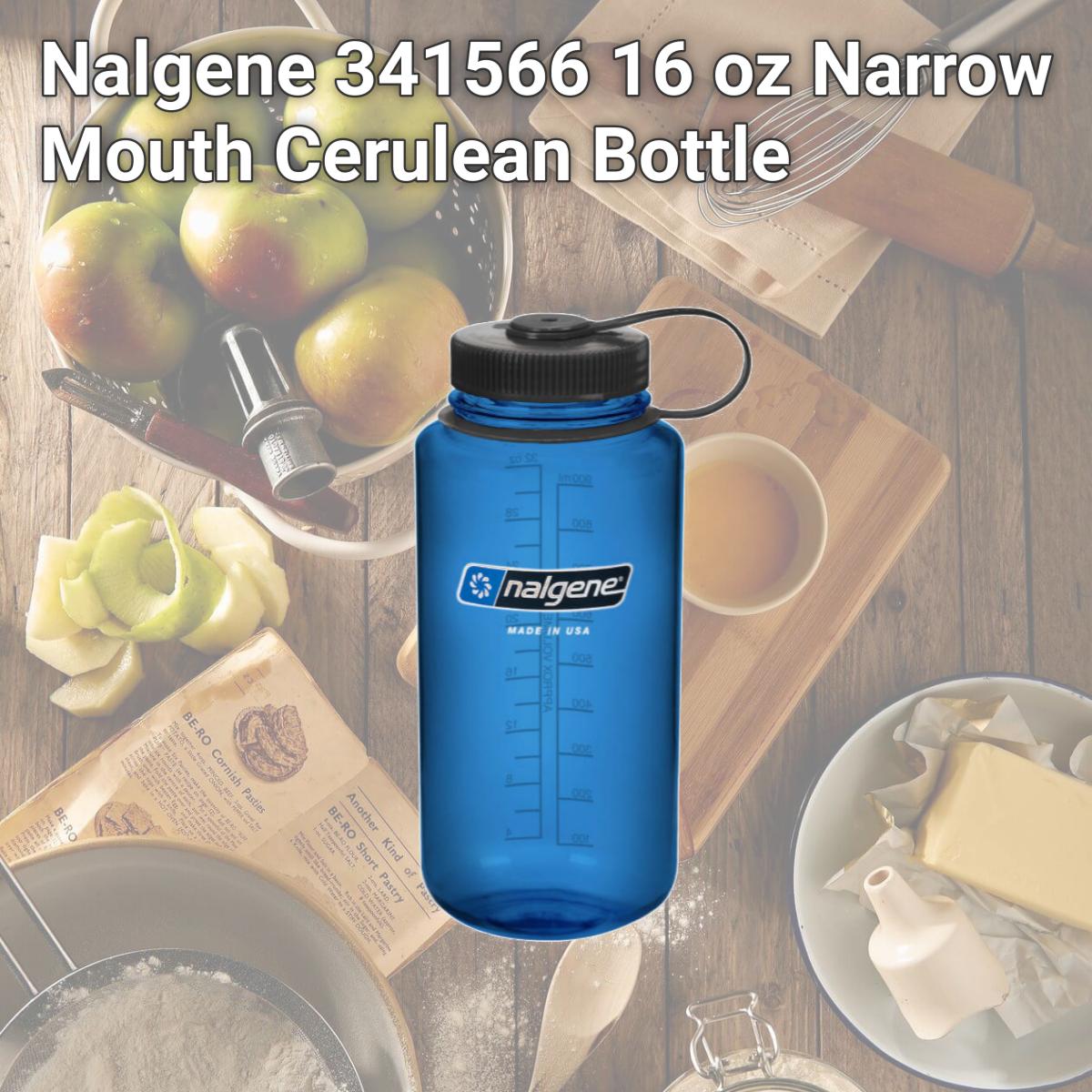 Picture of Nalgene 341566 16 oz Narrow Mouth Cerulean Bottle