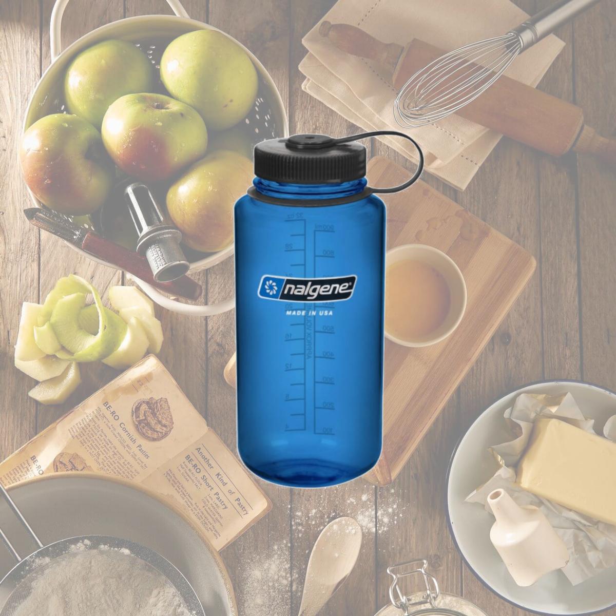 Picture of Nalgene 341566 16 oz Narrow Mouth Cerulean Bottle