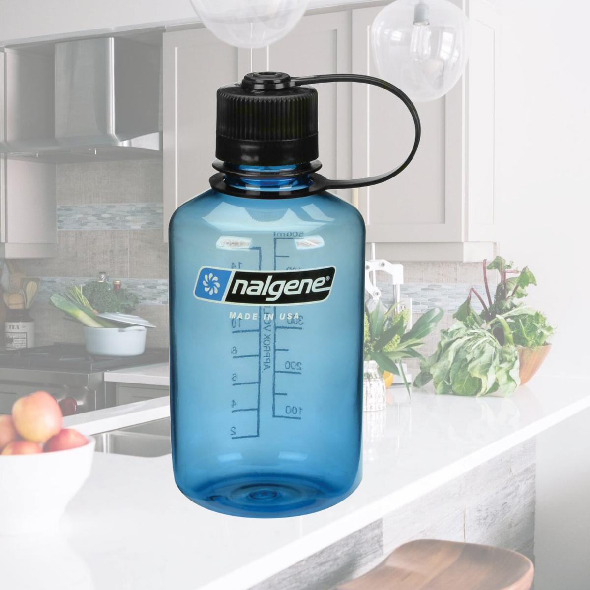 Picture of Nalgene 342683 16 oz Sustain Tritan Narrow Mouth Water Bottle, Slate