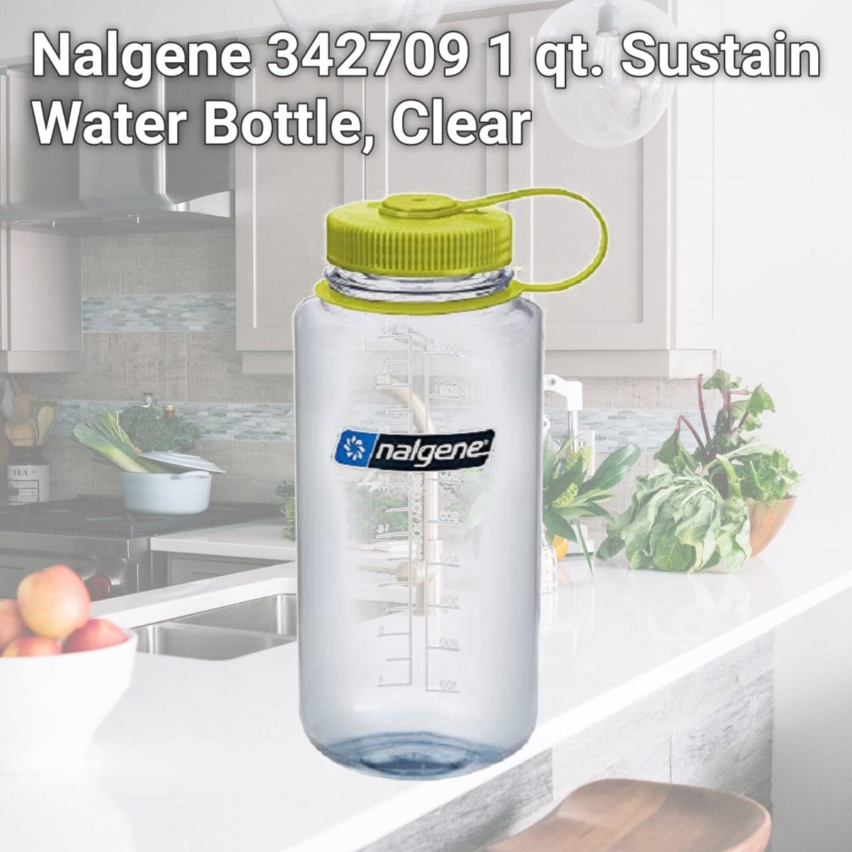 Picture of Nalgene 342709 1 qt. Sustain Water Bottle, Clear