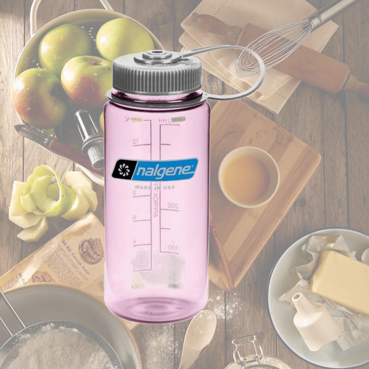 Picture of Nalgene 342702 16 Oz Wide Mouth Sustain Tritan BPA-Free Water Bottle Made, Cosmo