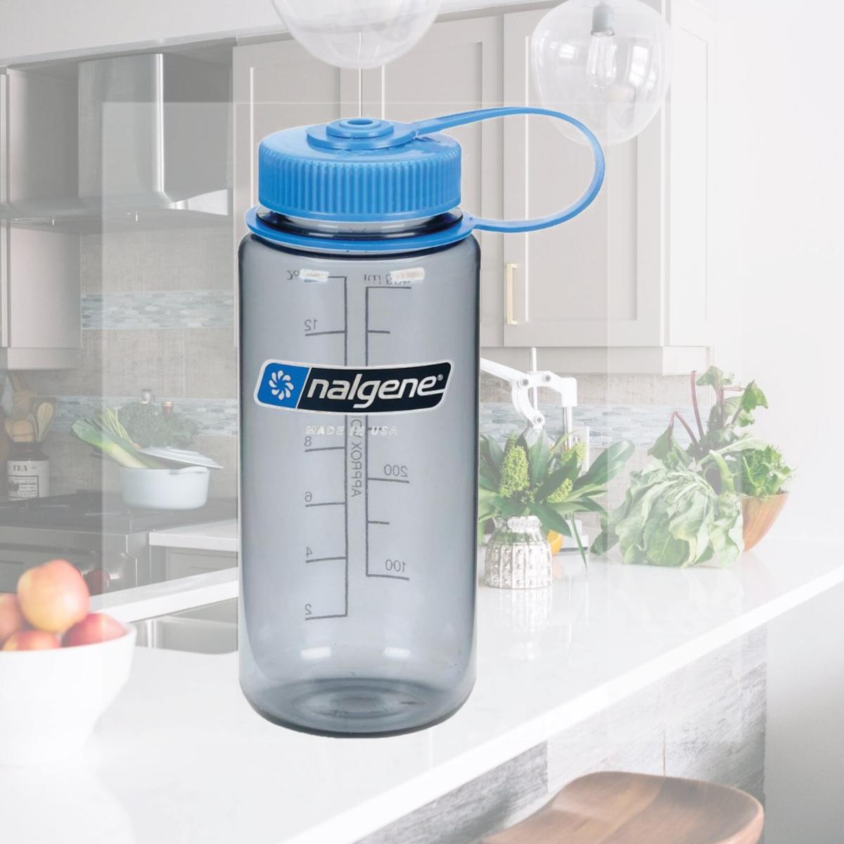 Picture of Nalgene 342703 16 oz Wide Mouth Sustain Bottle, Gray