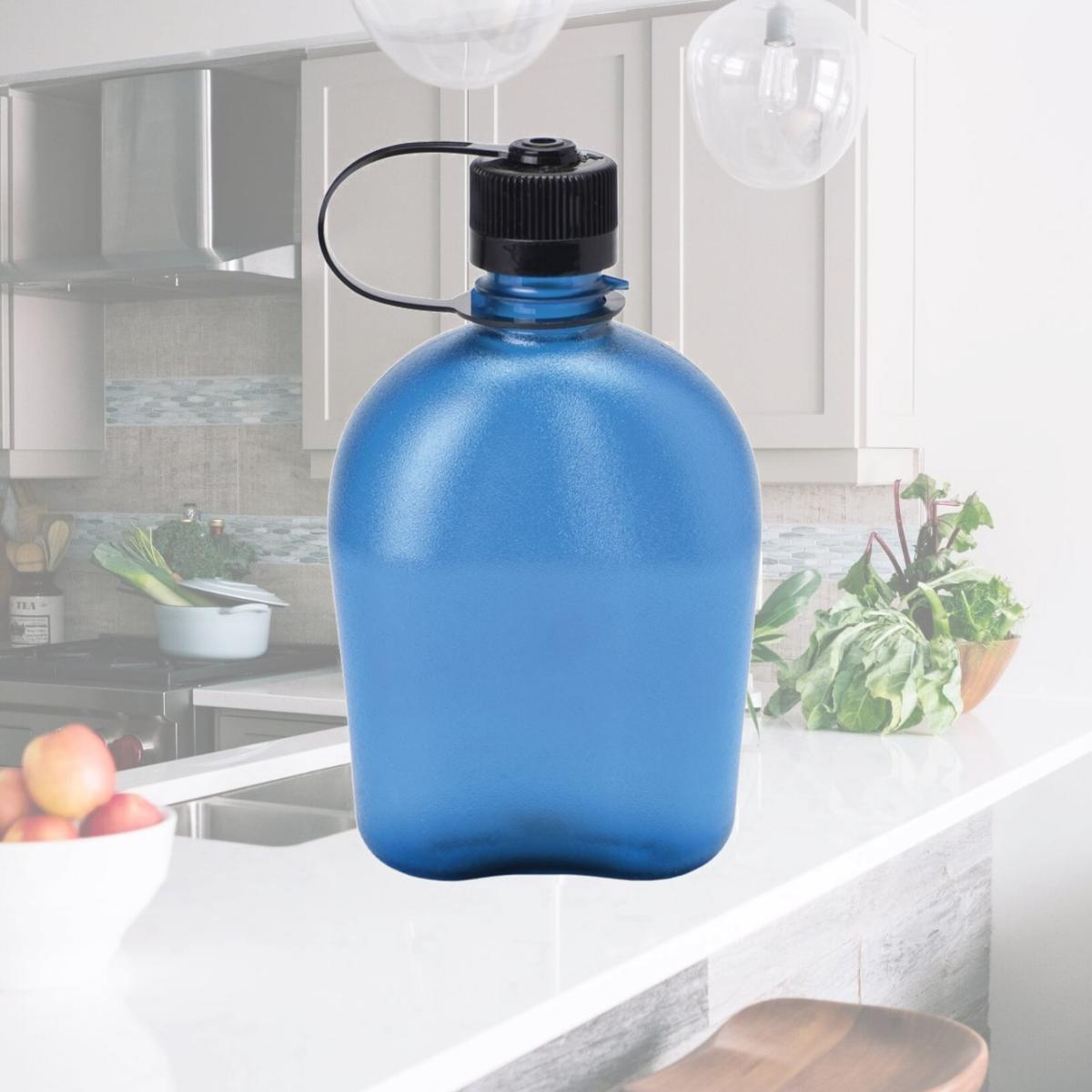 Picture of Nalgene 342671 32 oz Oasis Sustain Canteen Water Bottle, Blue