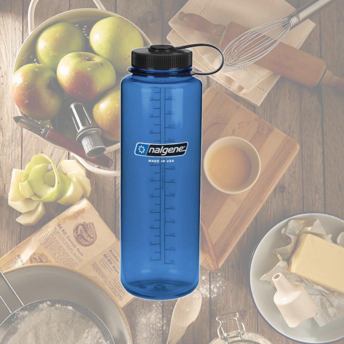 Picture of Nalgene 342698 48 oz Wide Mouth Silo Sustain Bottle, Blue