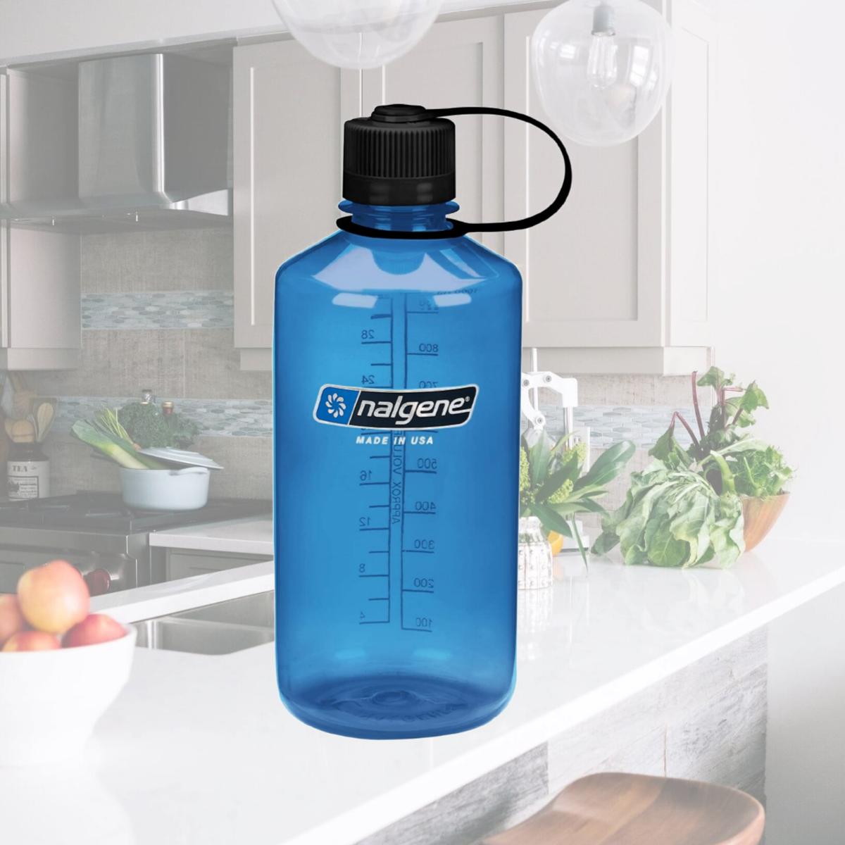 Picture of Nalgene 342687 1 qt. Narrow Mouth Sustain Water Bottle, Slate Blue