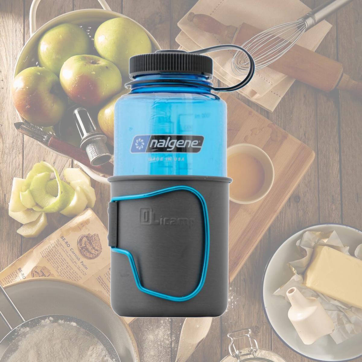Picture of Olicamp 329075 Space Saver Mug with Blue Handle, Nalgene Blue